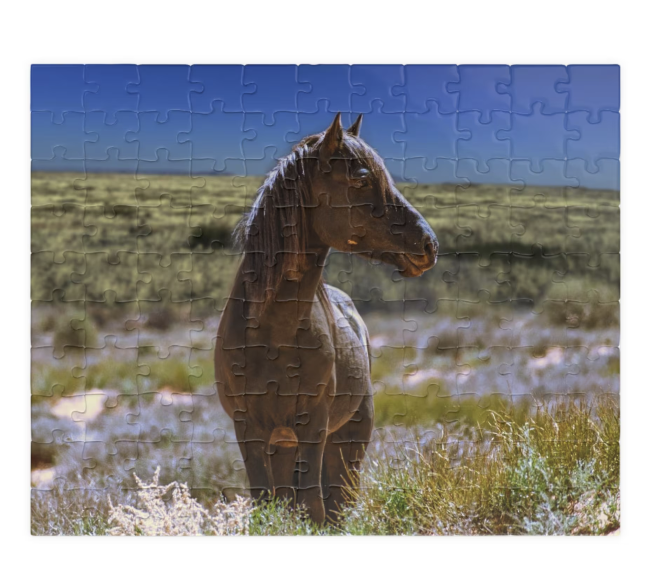 equine puzzle horse puzzle large pieces